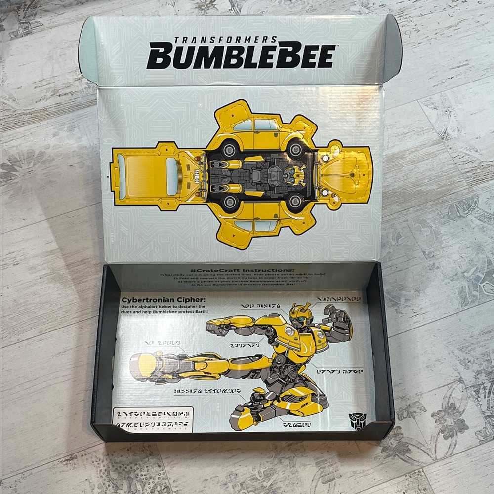 Loot Crate Transformers Bumblebee Empty Box Crate Craft